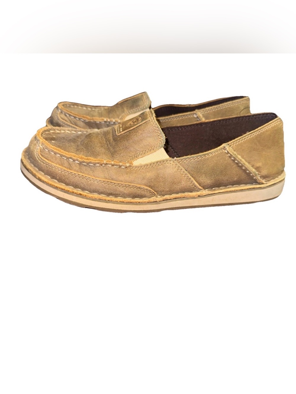 Ariat Ladies Brown Bomber Cruisers Size 9B Tan Comfort Casual Loafer Western